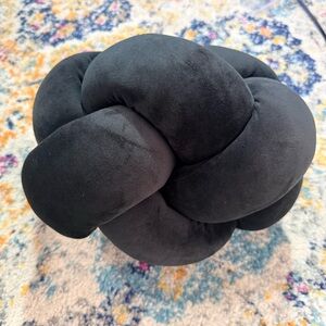 Room Essentials Black Knot Toss Pillow 10 Inch